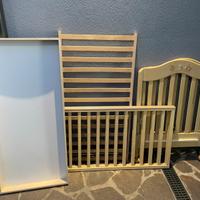 Lettino culla Pali con materasso,mancano viti doga