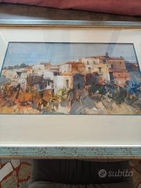 Quadro olio passaggio Pittore PICCOLI