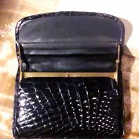 Portasigarette in pelle di coccodrillo