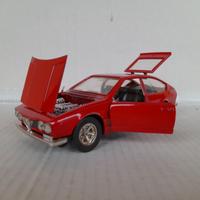 MODELLO AUTO ALFA ROMEO ALFETTA GT RED BURAGO