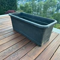 VASI DA ESTERNO 100x40 cm – 6 pezzi con sottovasi