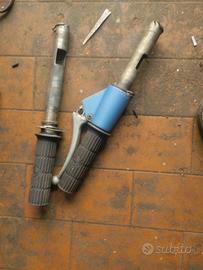 comandi accelleratore e cambio su manubrio vespa 9