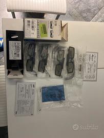 4 paia occhiali 3D samsung tv
