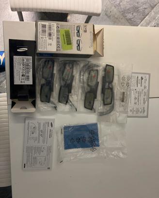 4 paia occhiali 3D samsung tv
