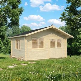 CASETTA DI LEGNO ALASKA3 70mm 470x470x290h + PAV.
