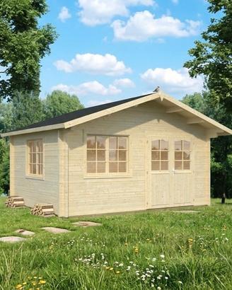 CASETTA DI LEGNO ALASKA3 70mm 470x470x290h + PAV.