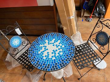 Sedie e tavolino ferro battuto