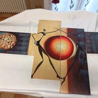 Quadro moderno etnico in 4 pz.