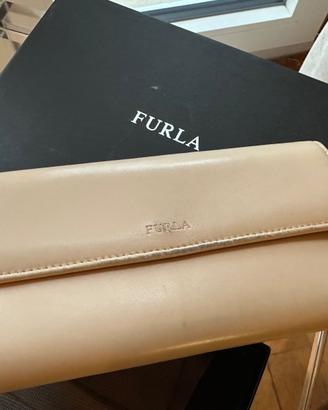 FURLA portafogli pelle bianca originale