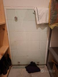 Tavolo salotto 120x71x46 piano in vetro