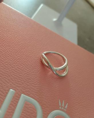 Anello infinito argento linea sinuosa Pandora