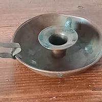 porta candele vecchio di rame