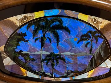Vassoio Vintage Art Déco Brasiliano /ali farfalla
