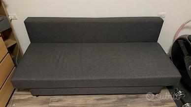 Divano letto a 3 posti, Knisa grigio scuro