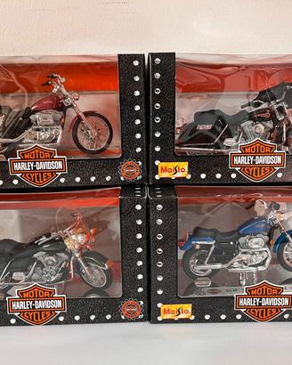 Maisto 1/18 4 moto Harley Davidson