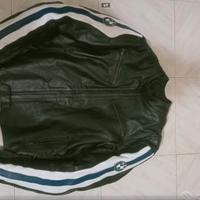 Giubbotto moto in pelle