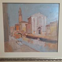 olio CANDIAN ALBERTO  55x50 su tavola