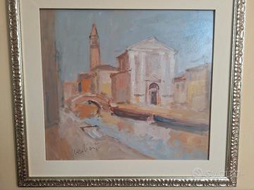 olio CANDIAN ALBERTO  55x50 su tavola