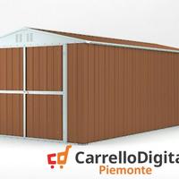 Box garage auto in Acciaio 327x611 19mq fin legno