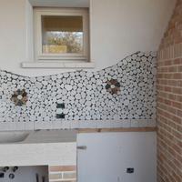 Ciottoli segati a fette spessore  cm. 1.00