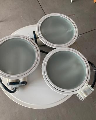 Lotto 3 faretti incasso a soffitto professionali