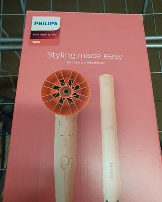 Set Philips 3000 Series Asciugacapelli e piastra