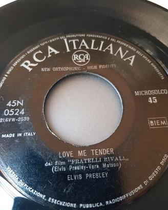 Elvis Presley- Love me tender- RCA 45N 0524 -1958