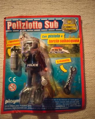 Gioco bambino Playmobil poliziotto sub