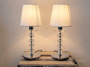 Coppie lampade da tavolo IDEAL LUX PEGASO TL1 crom