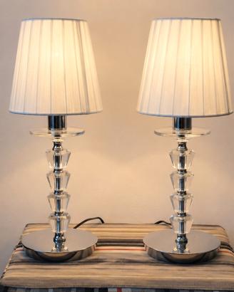 Coppie lampade da tavolo IDEAL LUX PEGASO TL1 crom