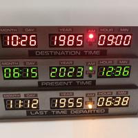 Orologio del film "Ritorno al Futuro" fatto a mano