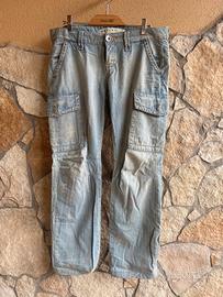 jeans chiaro donna Extyn + borsa in jeans Miss Sik