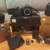 Nikon reflex D90 perfetta+obiettivi 