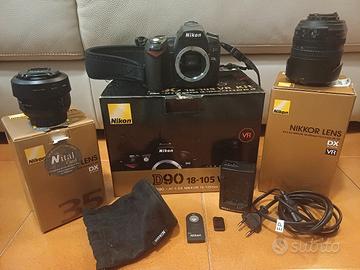 Nikon reflex D90 perfetta+obiettivi 