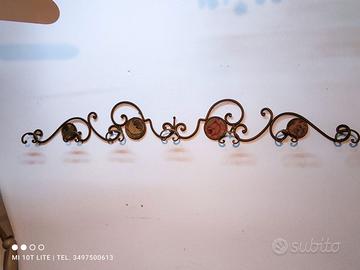 Appendiabiti Vintage da Parete 160cm – Ferro Dorat