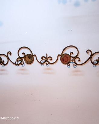 Appendiabiti Vintage da Parete 160cm – Ferro Dorat