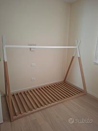 Letto montessori in legno massello di faggio