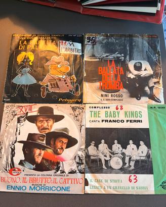 Dischi in vinile vintage da 45 giri