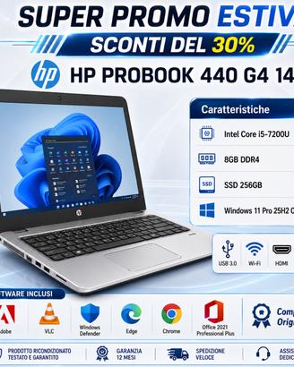 Notebook i5 8GB DDR4 SSD 256GB Win 11 Pro
