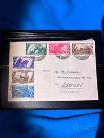 Storia  postale busta Siemens da Napoli a Basilea