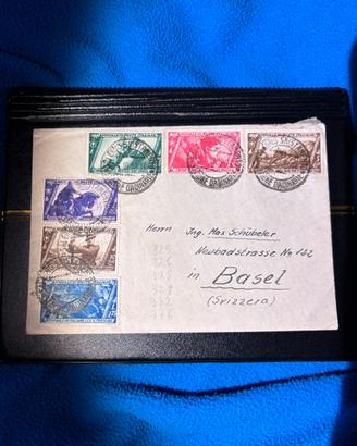 Storia  postale busta Siemens da Napoli a Basilea