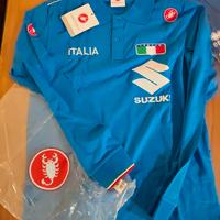 polo m/lunga Naz. ITALIANA ciclismo nuova