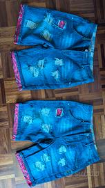 pantaloncini jeans uomo strappati nuovi mai usati 