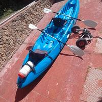 Kayak Ocean Duo sit-on-top rigida 2 adulti + 1