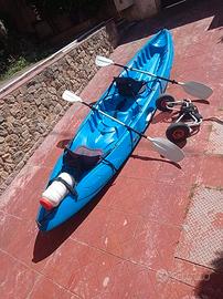 Kayak Ocean Duo sit-on-top rigida 2 adulti + 1