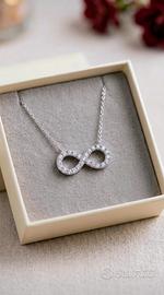 Girocollo Argento 925 con simbolo dell"infinito 