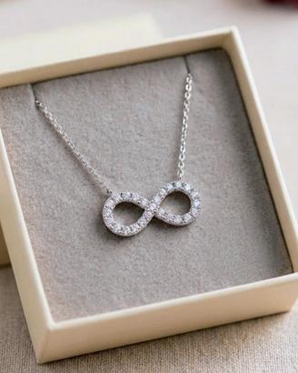 Girocollo Argento 925 con simbolo dell"infinito 