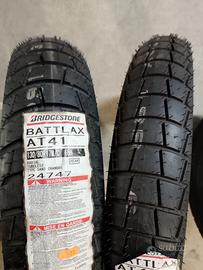 BRIDGESTONE AT41 130 80 17 65H , 100 90 19 57V NEW