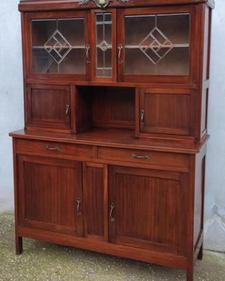 Antica vetrina credenza liberty art nouveau