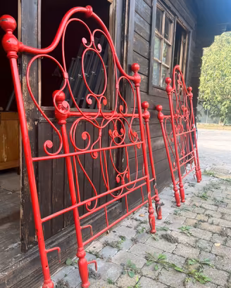 Letto in ferto battuto